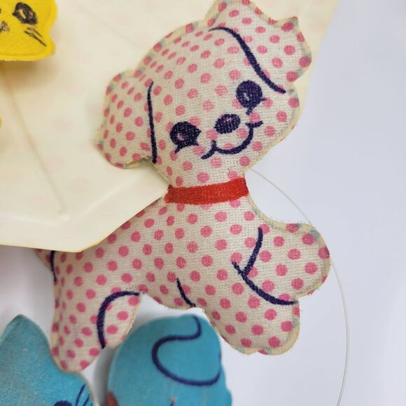 Vintage 1960's Dolly Toy Nursery Baby Crib Mobile In Box W/ Animals Non-Musical - Picture 8 of 16